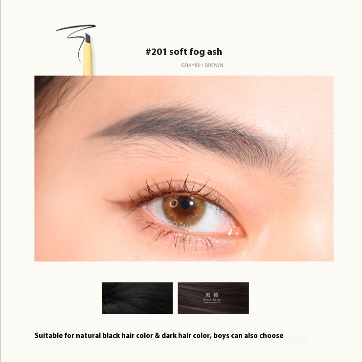 G O G O T A L E S Gogo Dance Cloud Fiber Mist Eyebrow Pencil For Beginners Rotating Automatic Double- Headed Eyebrow Pencil Waterproof And Non-smudged