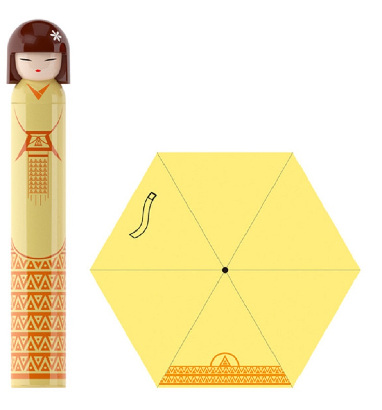 Creative Cartoon Japanese Girl Doll Umbrella:Wine Bottle Umbrella,Pencil Umbrella,Foldable Sun And Rain Umbrella
