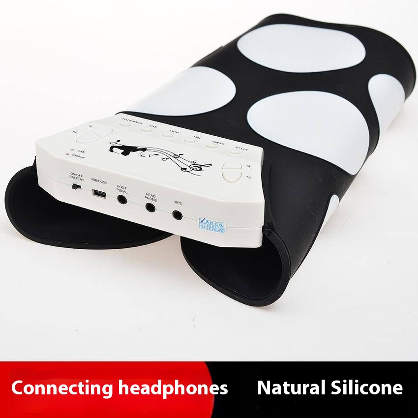 Hand-rolled Drum Set Silicone Hand-rolled Drum Set, Usb Portable Roll Electronic Drum Simulation Drum Set