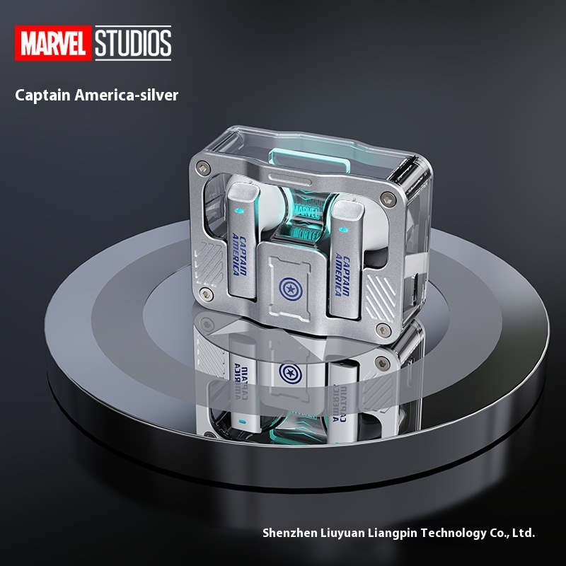 Marvel Genuine Headset Wireless Bluetooth In-ear Large Power Ultra-long Battery Life E-sports Game Low Latency Sports Noise Reduction