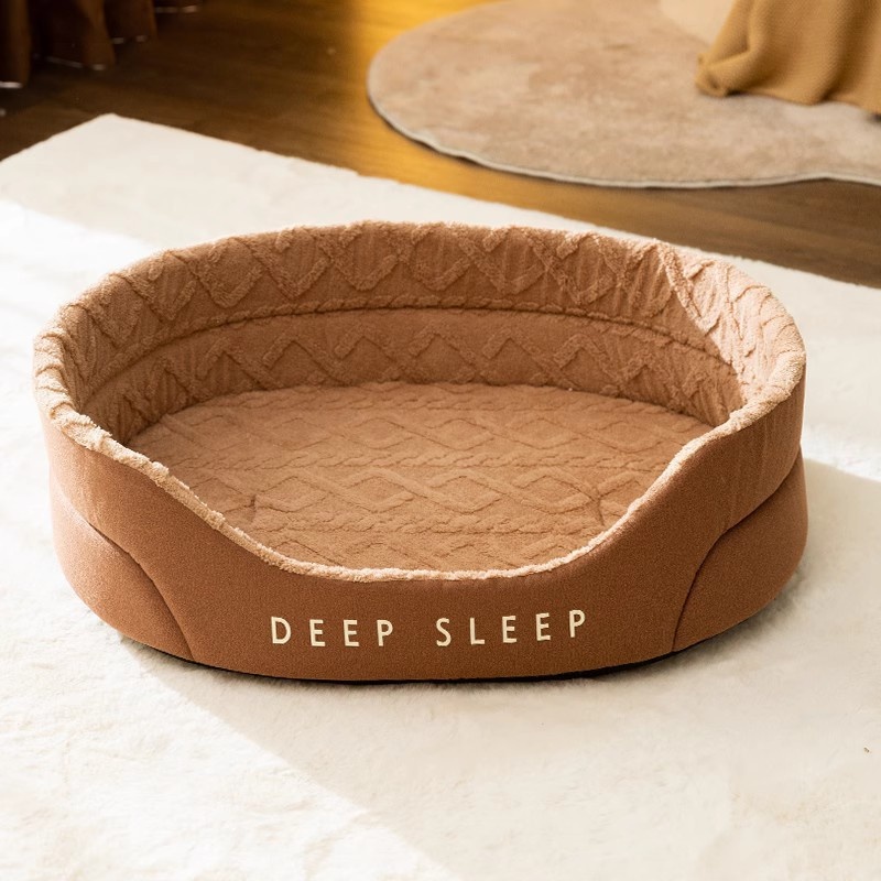 Deep Sleep Dog Bed Dog Autumn And Winter Warm Sponge Cat Bed Open Medium And Large Dog Bed Pet Bed Pad
