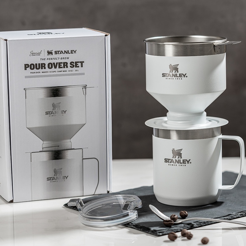 Stanley304 Stainless Steel Outdoor Coffee Pot Utensilulation Filter Water Cup Home Filter Paper Free Hand Brewing Set