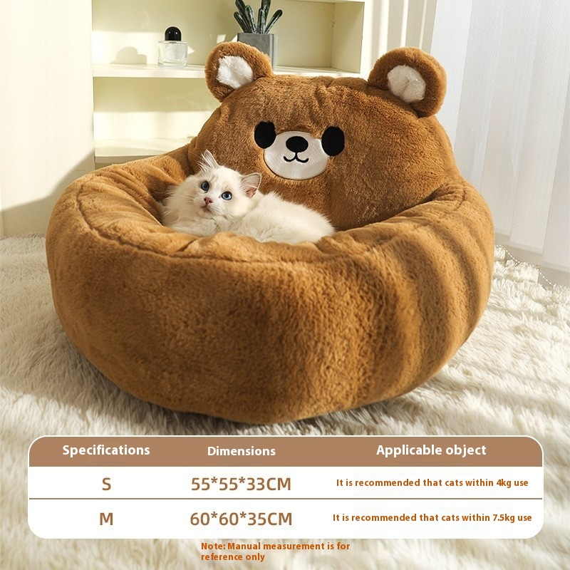 Pet Cat Bed Winter Warm Cat Bed Cat Supplies Winter Cat House Sofa Bed Dog Bed Cat Mat Sleeping Mat Dog Bed