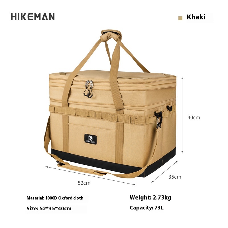 Outdoor Camping Equipment Storage Bag Large Capacity Stove Cooker Tool Storage Box Folding Storage Bag Hard Storage