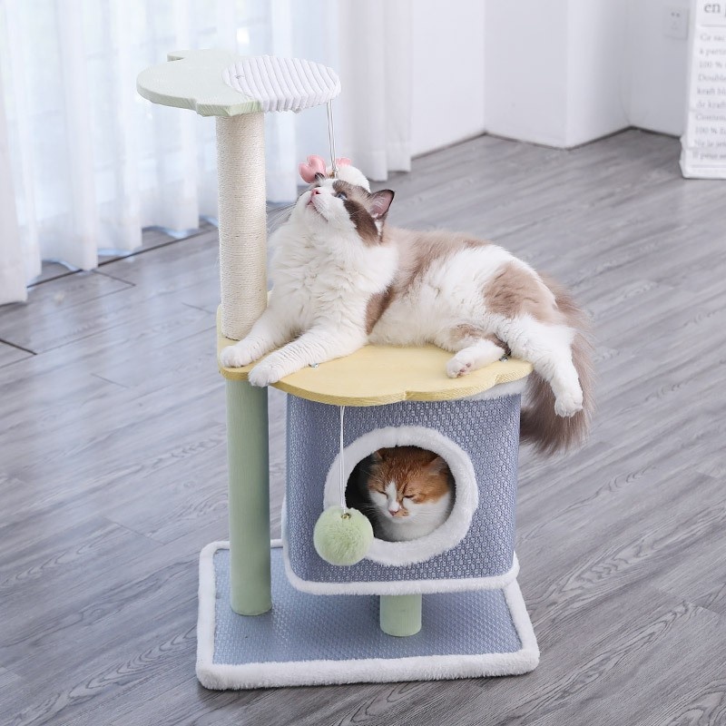 Cat Climbing Frame Large Column Cat Nest Cat Tree Integrated Cat Climbing Column Sisal Jumping Platform Toy Multi-layer Cat Cat Shelf