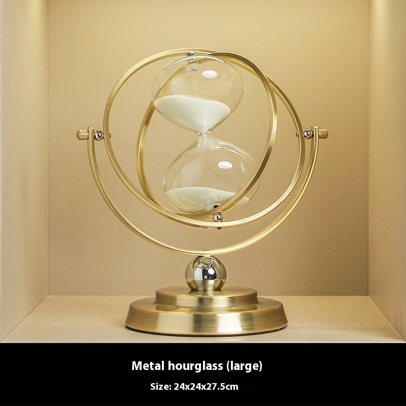 Light Luxury Hourglass Timer High-end Office Desktop Home Living Room TVCabinet Bookcase Decoration Art Ornaments