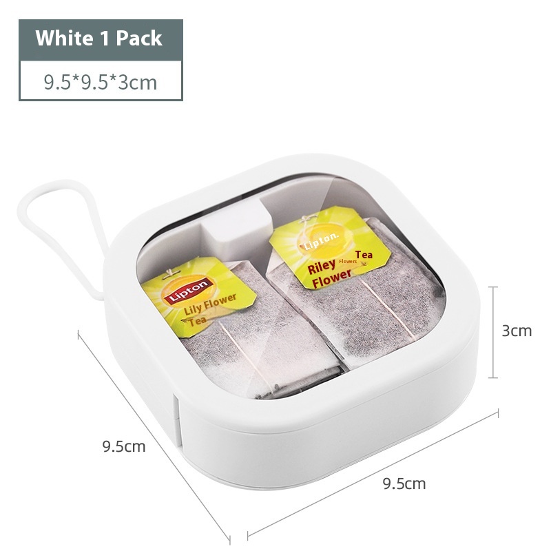 Portable Travel Transparent Dustproof Plastic Storage Box Desktop Cotton Children's Hairpin Jewelry Storage Box