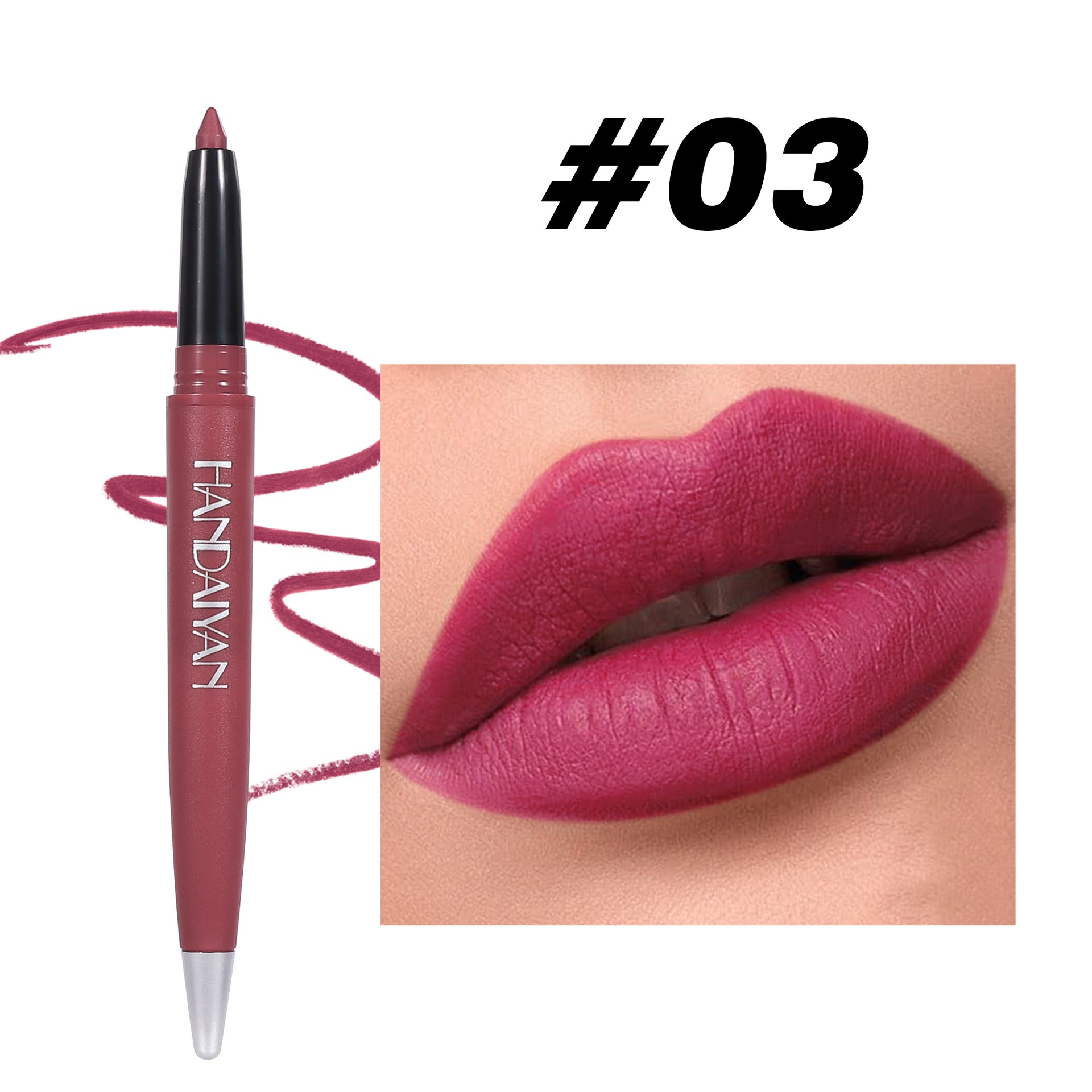 Makeup Matte Lip Liner Lipstick6 Colors Single Handaiyan Lipstick Pen Is Not Easy To Fade Lip Pencil