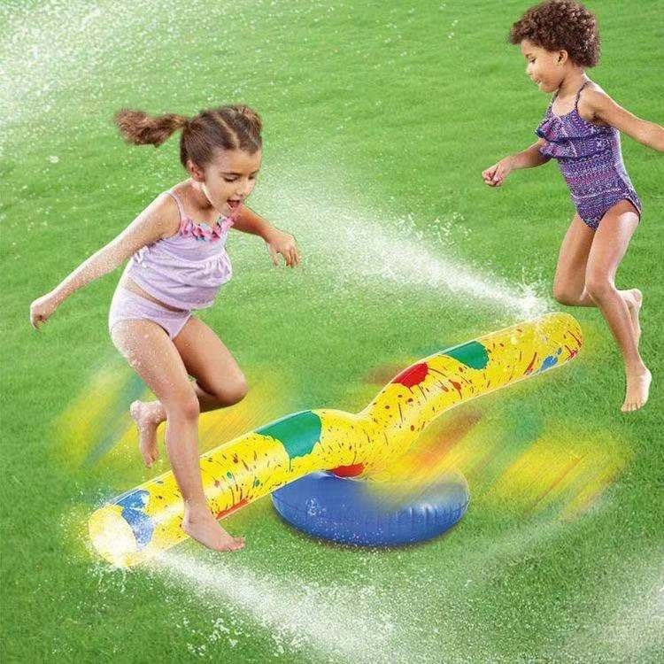 SChildren's Water Toys Inflatable Water Spray Rotating Stick Outdoor Lawn Water Spray Props