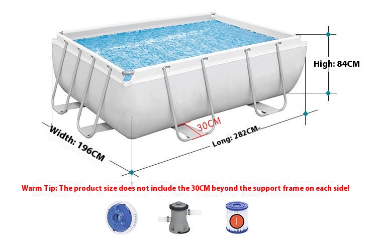 Bestway56629 Bracket Swimming Pool Home Adult Children Outdoor Fish Pond Large Paddling Pool Bathing Pool