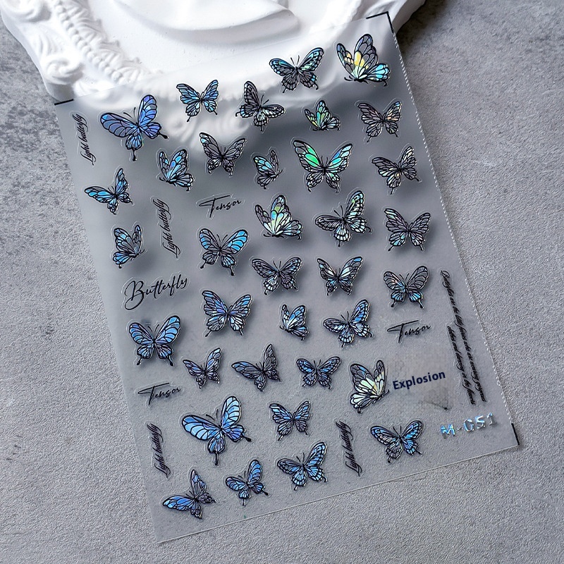 TENSORTechnology Hot Stamping Nail Stickers Adhesive Nail Stickers Three-dimensional Hot Stamping Series M-051