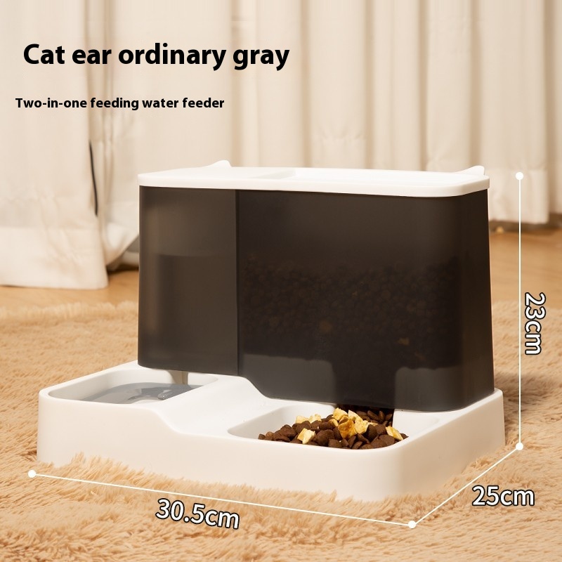 Cat Bowl,Dog Bowl,Cat Food Bowl,Double Bowl,Automatic Drinking Water Bowl,Slanted Rice Bowl,Water Bowl,Integrated Cervical Vertebra Protection Pet Supplies