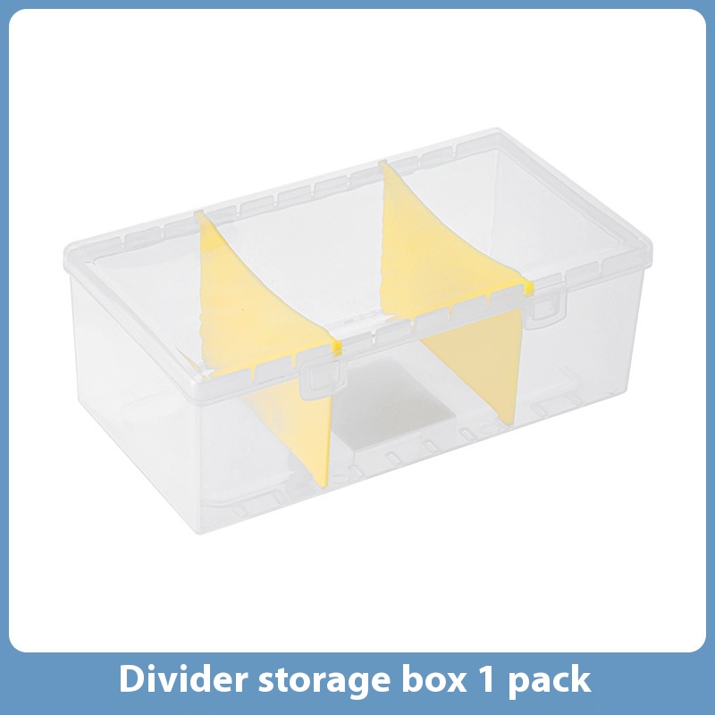 Rectangular Desktop Small Item Storage Box Desktop Cosmetics Partition Storage Box With Lid Sundries Storage Box Can Be Stacked