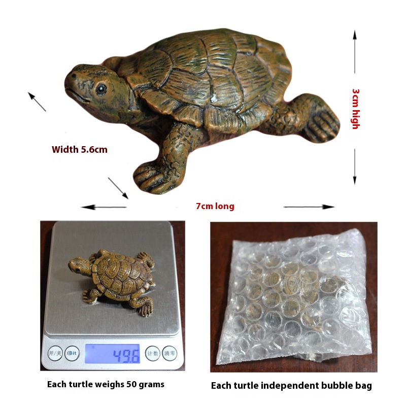 Micro Landscape Simulation Small Turtle Ornaments Original Product Gardening Landscaping Balcony Flower Pot Decoration Succulent Plants Cute