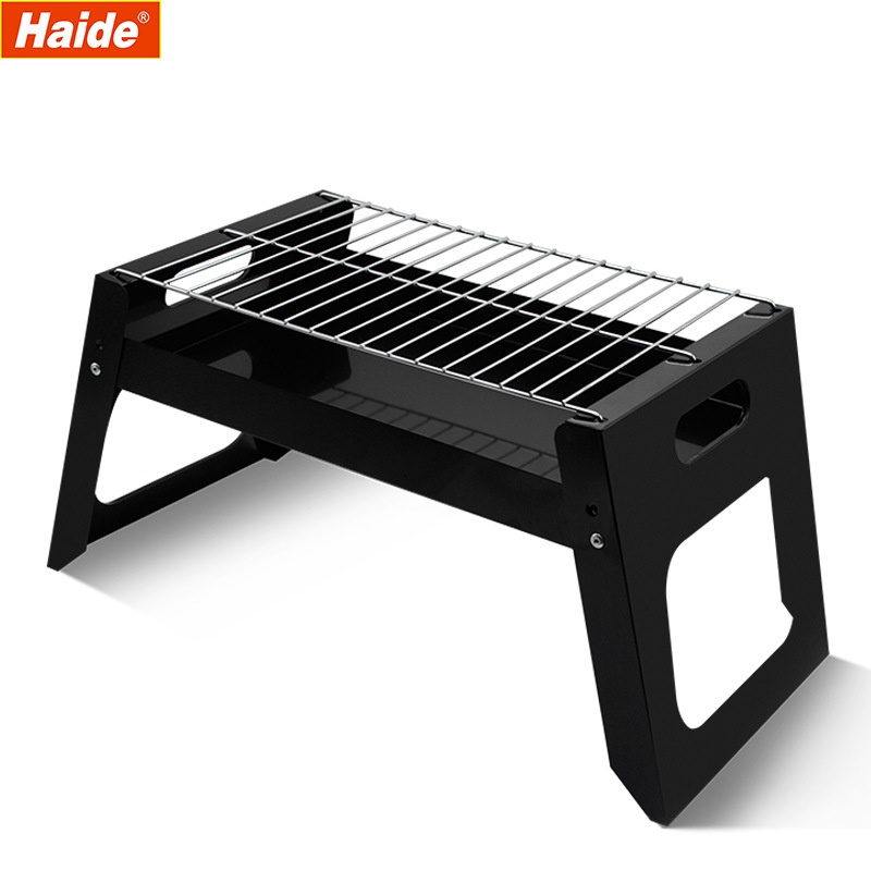 Portable Outdoor Folding Barbecue Grill Bbq Camping Simpletallation Square Disposable Barbecue Grill