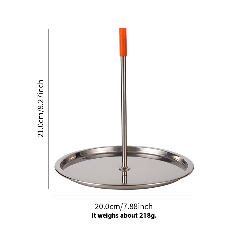 Detachable Handle With Chassis Stainless Steel Chicken Grill Barbecue Tray Vertical Skewer Barbecue Meat Rack