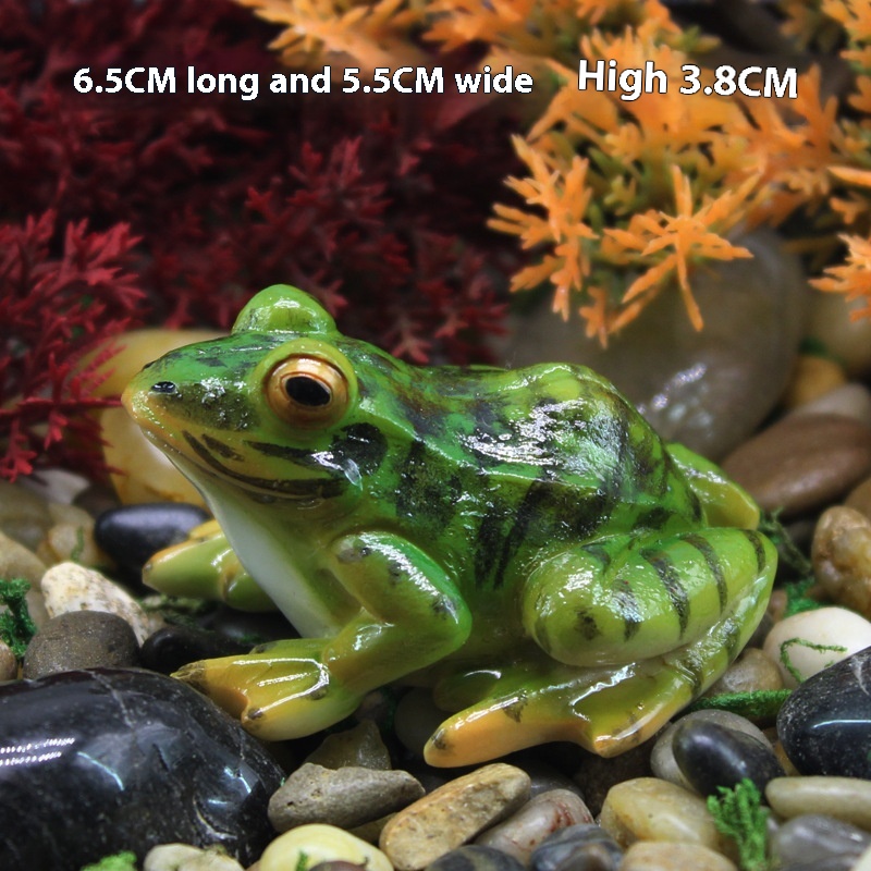 Micro Landscape Simulation Frog Ornaments Baking Landscaping Accessories Car Resin Crafts Gardening Bonsai Succulent Decoration
