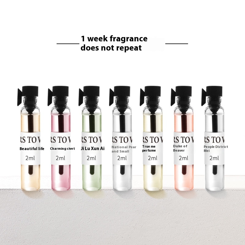 Perfume Gift Box Sample Set Ladies Genuine2ml Stall True Me Vietnamese Perfume Long-lasting Gift Night Market