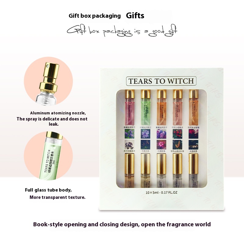 Authentic Perfume Box Sample Set Long-lasting Light Fragrance Women's Perfume Night Market Stall Vietnamese Perfume Gift Box