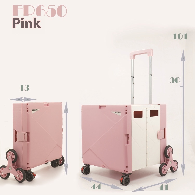 Portable Cart Outdoor Production Folding Shopping Cart Hidden Cover Deyi Trolley Case Small Trolley Small Trolley Ladder