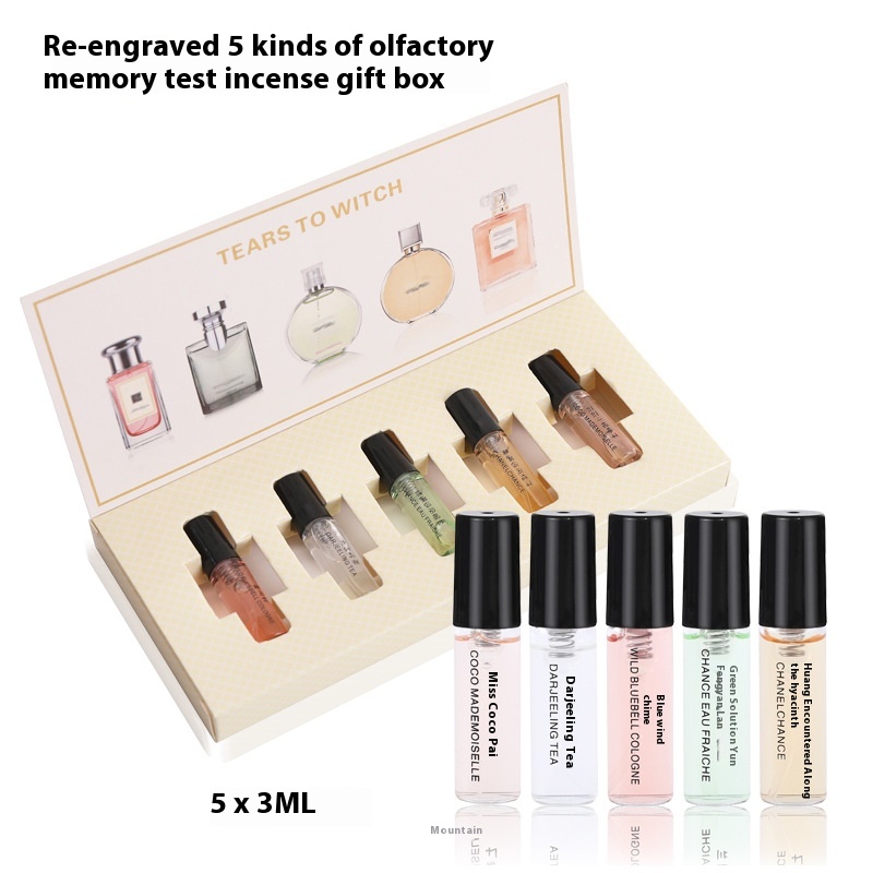 Genuine3ml Perfume Sample Gift Box Women's Perfume Lasting Light Fragrance Night Market Brand Stall Portable Set