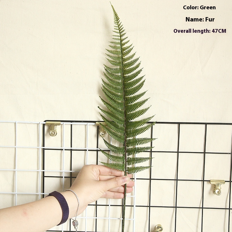 Fern Leaf Areca Palm Turtle Leaf Style Artificial Flower Home Decoration Wedding Plant Wall Artificial Flower MW45555