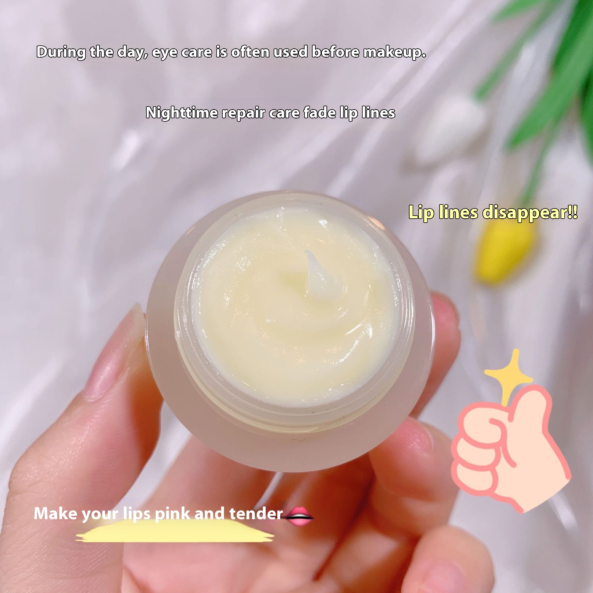 NOVOMilk Jelly Nourishing Lip Mask Moisturizing Hydrating Anti-drying And Fading Lip Lines Autumn And Winter Colorless Lipstick