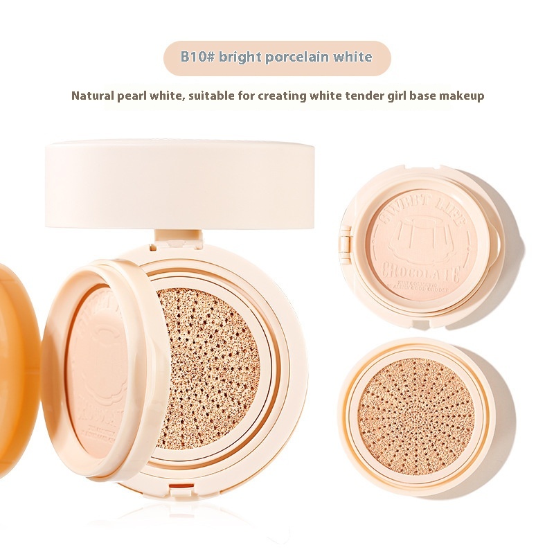 Makeup Xixi Sawdust Pudding Moist Powder Air Cushion Two-in-one Concealer Long-lasting Makeup Waterproof Not Easy To Remove Makeup