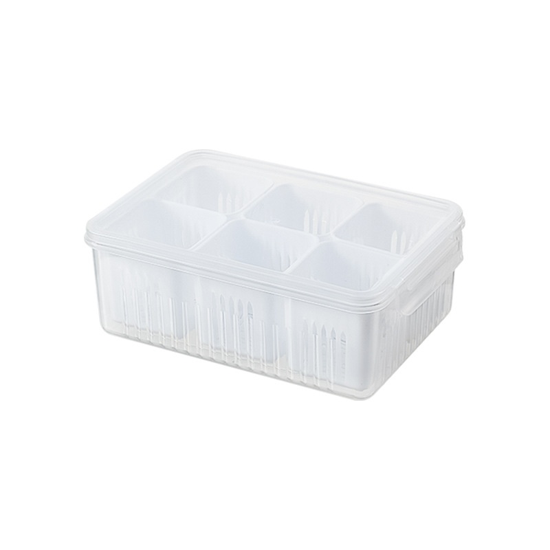 Simple Refrigerator Chopped Green Onion Fresh-keeping Box Onion,Ginger And Garlic Compartment Fresh-keeping Box Plastic Sealed Jar Compartment Fresh Chopped Green Onion Box