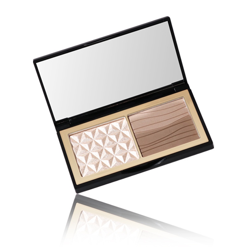 DAISHIAOThree-color Contour Powder Shadow Nose Shadow Matte Brightening Three-dimensional Ginger Highlight Plate