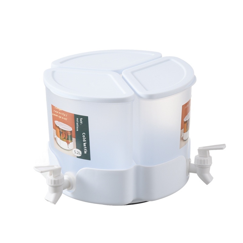 Simple Household Cold Water Kettle Plastic Refrigerator Large Capacity With Faucet Cold Water Kettle Three In One Rotatable Cold Water Kettle