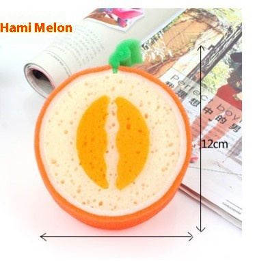 A1572 Korean Fruit Style Thick Sponge Scouring Pad Dish Cloth Wiping Cloth Dish Towel0.01