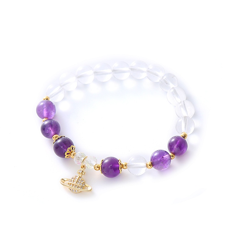 Douyin Xiaohongshu Queen Mother Planet Crystal Bracelet Exquisite Niche High-end Beaded Bracelet For Women