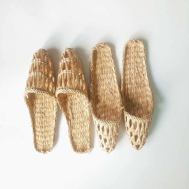 Hotel Disposable Cattail Slippers Mesh Single Bottom Slippers Hotel Slippers Travel Slippers Gifts
