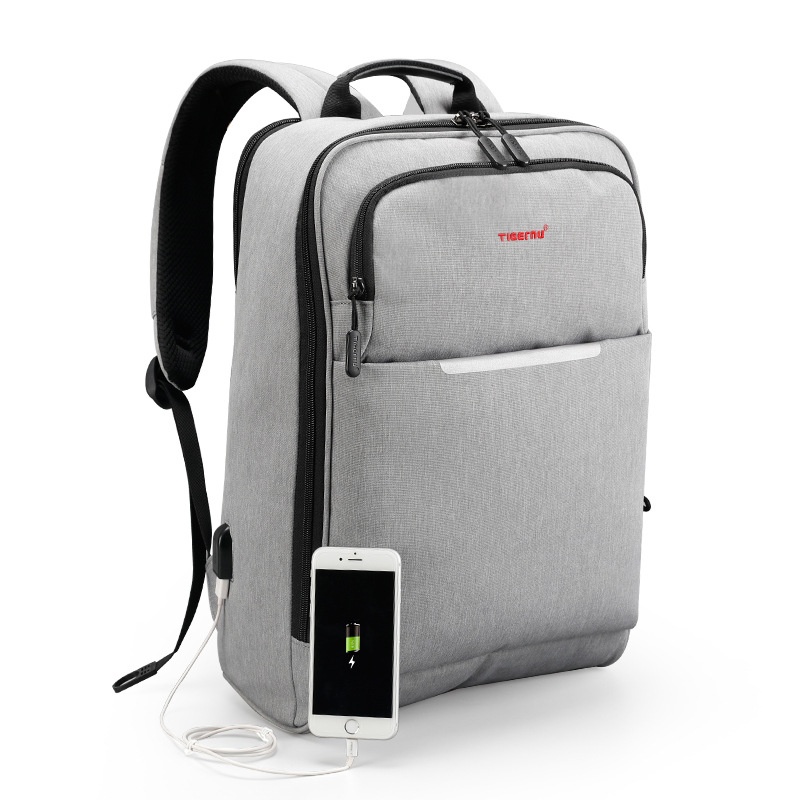 Tigernu Korean Version Of The Simple Business Multi-compartment Storage Backpack Men's Splash-proof Anti-theft Laptop Bag