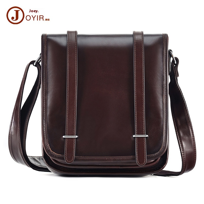 Cover-style Men's Bag,Top Layer Cowhide Men's Messenger Bag,Street Fashion One-shoulder Messenger Bag,Genuine Leather Men's Bag