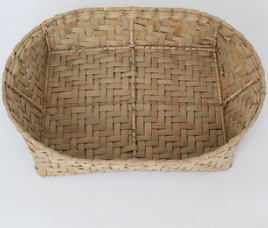 Seedling Storage Basket Handmade Straw Woven Multi-purpose Storage Basket Needlework Basket Cattail Gift Basket Desktop Storage Box