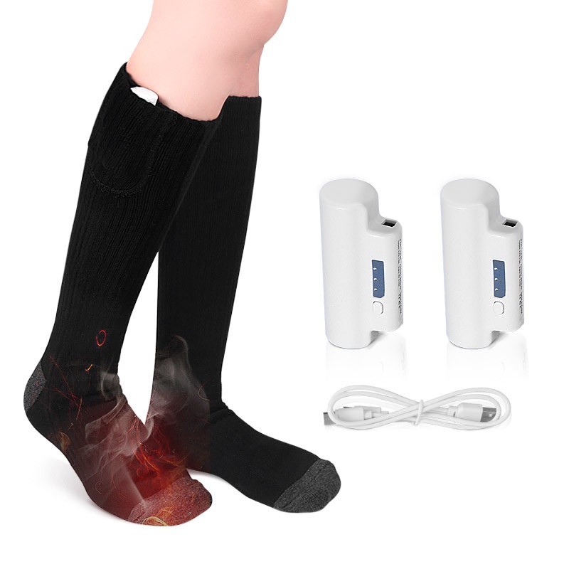 Electric Heated Socks,USBHeated Foot Warmer,Cold-Resistant Rechargeable Thermal Socks