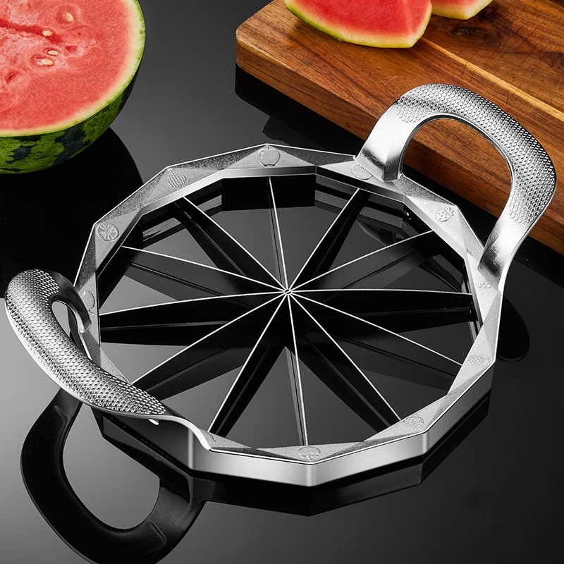 304 Stainless Steel Large Watermelon Cutter Artifact Split Eating Watermelon Cut Cantaloupe Cutter Fruit Cutting Tool
