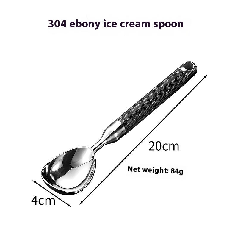 Ice Cream Scoop304 Stainless Steel Scoop Fruit Watermelon Scoop High Value Spoon Ice Cream Scoop Dish Artifact