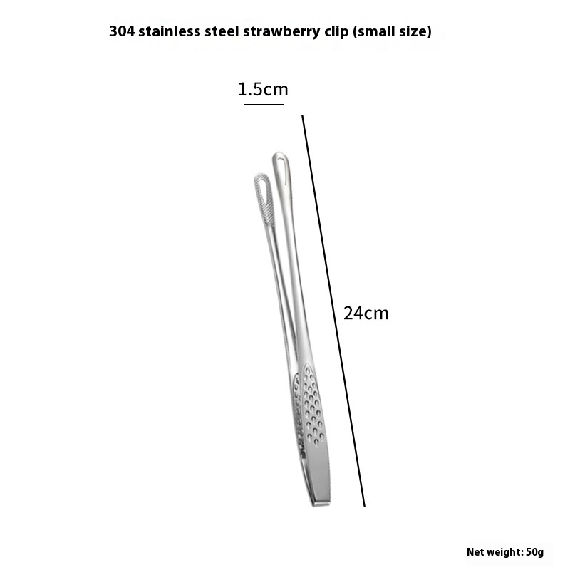 304 Stainless Steel Food Clip Thickened Food Clip Zibo Barbecue Clip Steak Bread Barbecue Clip Buffet Clip