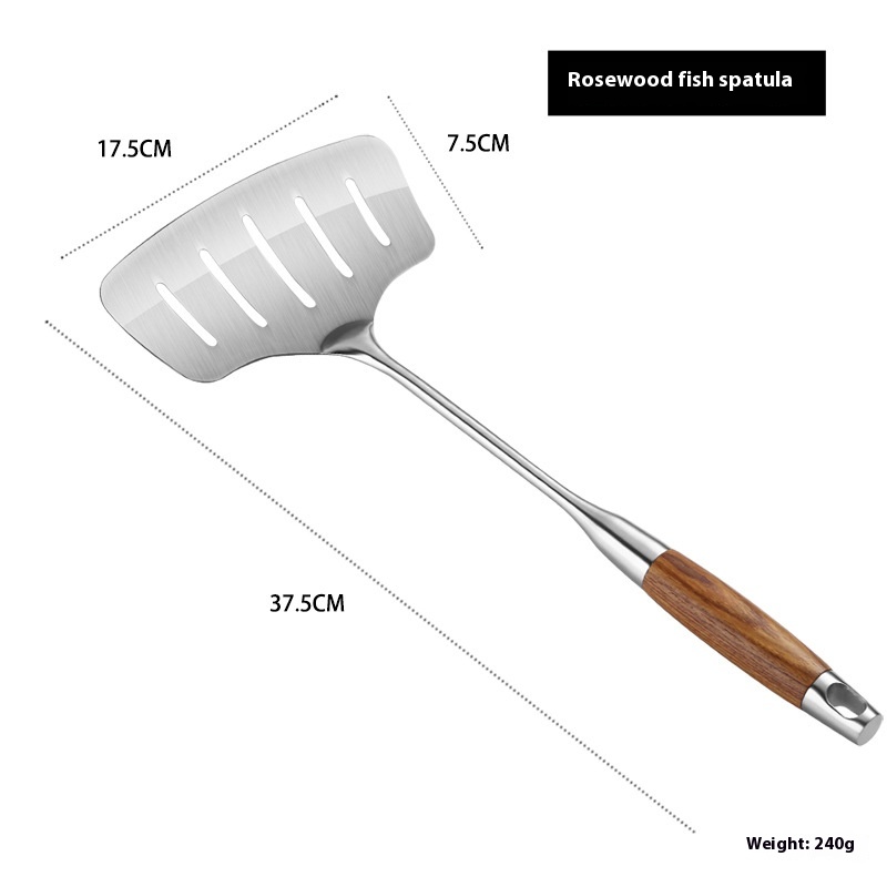 Stainless Steel Frying Fish Spatula304 Fish Spatula Creative Leak Spatula Widened Flat Spatula Frying Steak Spatula Stainless Steel Spatula