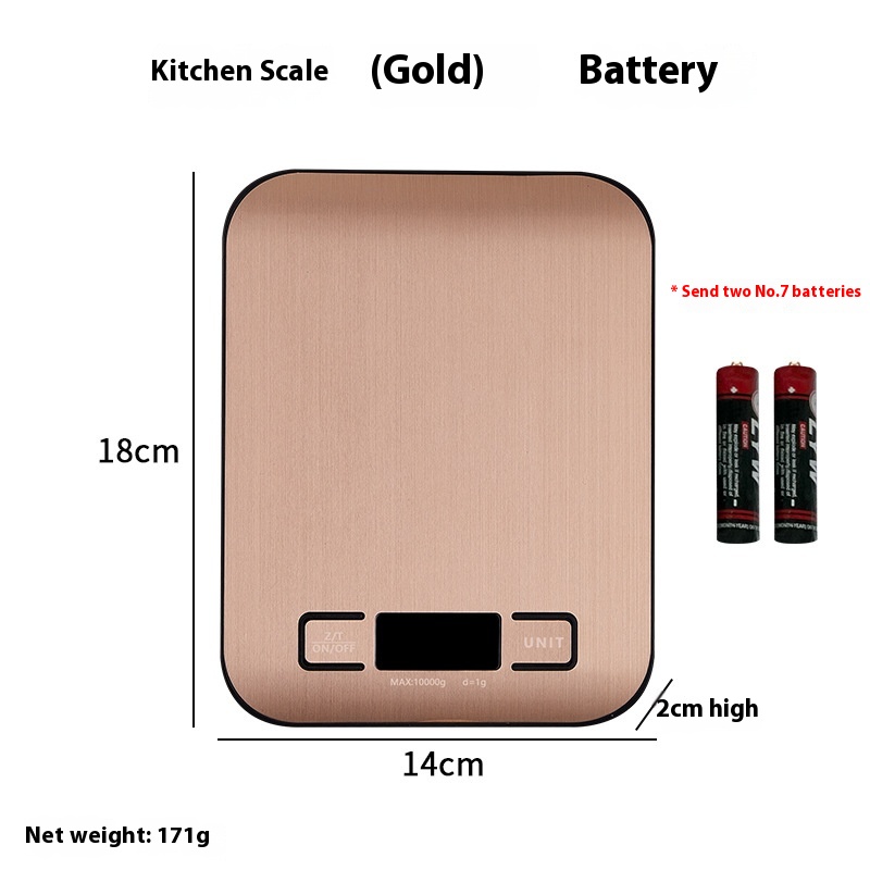 High-precision Kitchen Electronic Scale Mini Household Small Gold Jewelry Gram Scale Battery Gram Scale Baking Electronic Scale