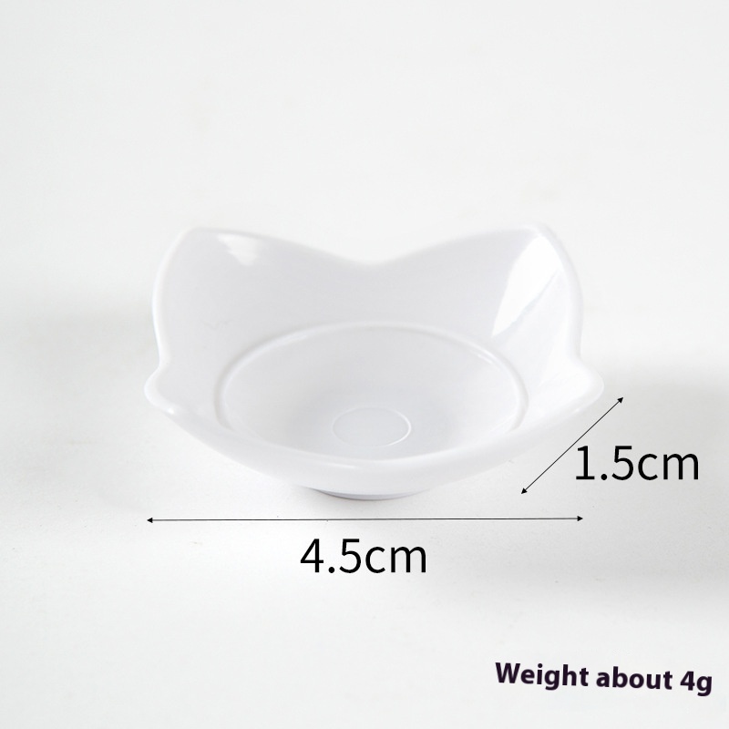 ABSMini Plate Model Doll House DIYSimulation Smoothie Small Cake Bowl Dinner Plate Four Corners Square Plate Props