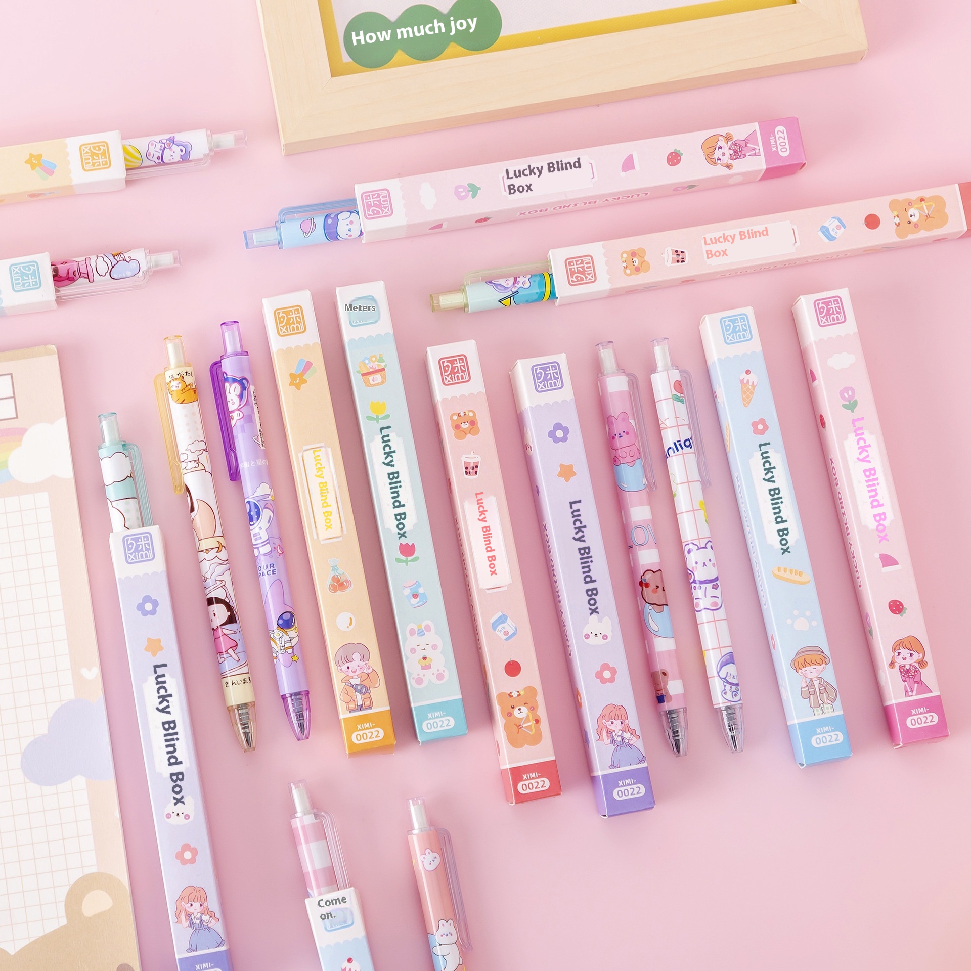 Stationery Blind Box Gel Pen Diy Creative Cartoon Signature Pen High Value Water Pen Refill Student Gift Press Pen