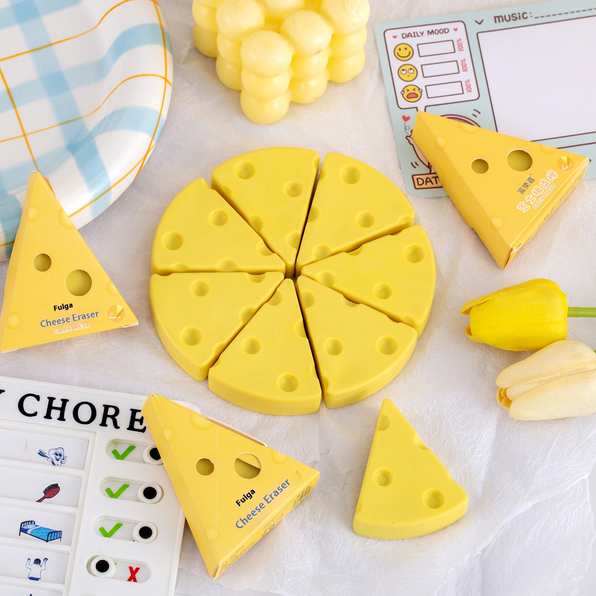 Cheese Cheese Eraser Isn't High Value Creative Cartoon Cute Eraser Girl Strange Wipe Clean