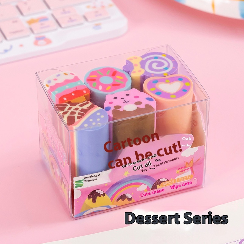 Cartoon Cuttable Eraser Children Cute Cartoon Animal Shape Eraser Primary School Students Art Painting Eraser