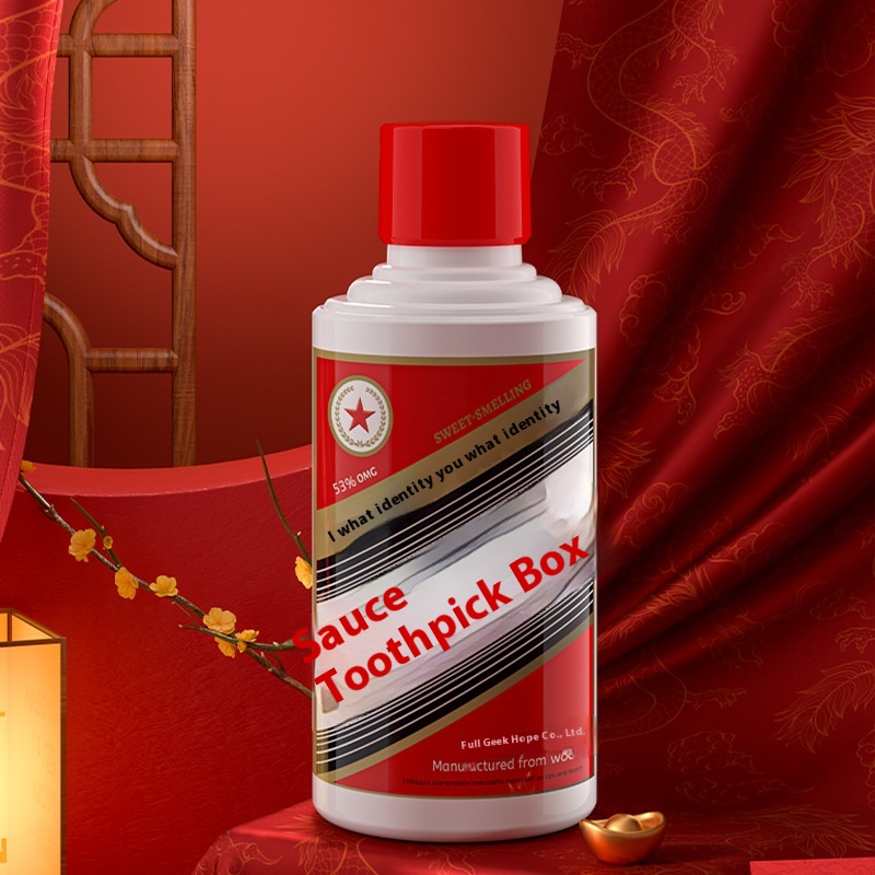 Soy Sauce Flying Toothpick Box Toothpick Holder Push-type Automatic Pop-up Creative Living Room Restaurant Toothpick Bottle Commercial Gift