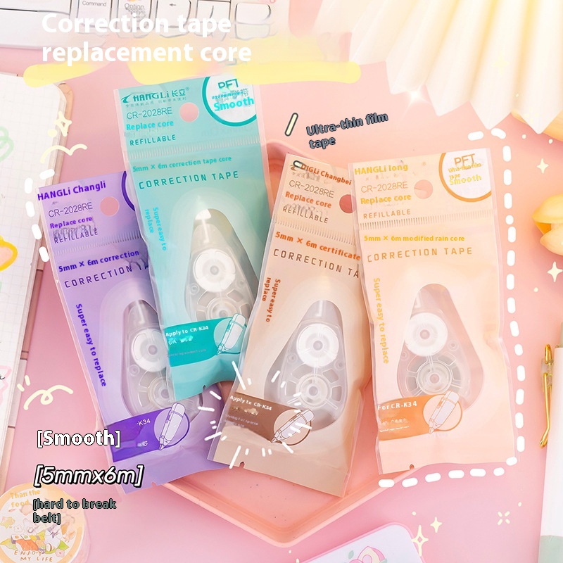 Correction Tape Replaceable Rubber Refill Affordable Correction Tape High Value Cute Multifunctional Three-in-one Affordable