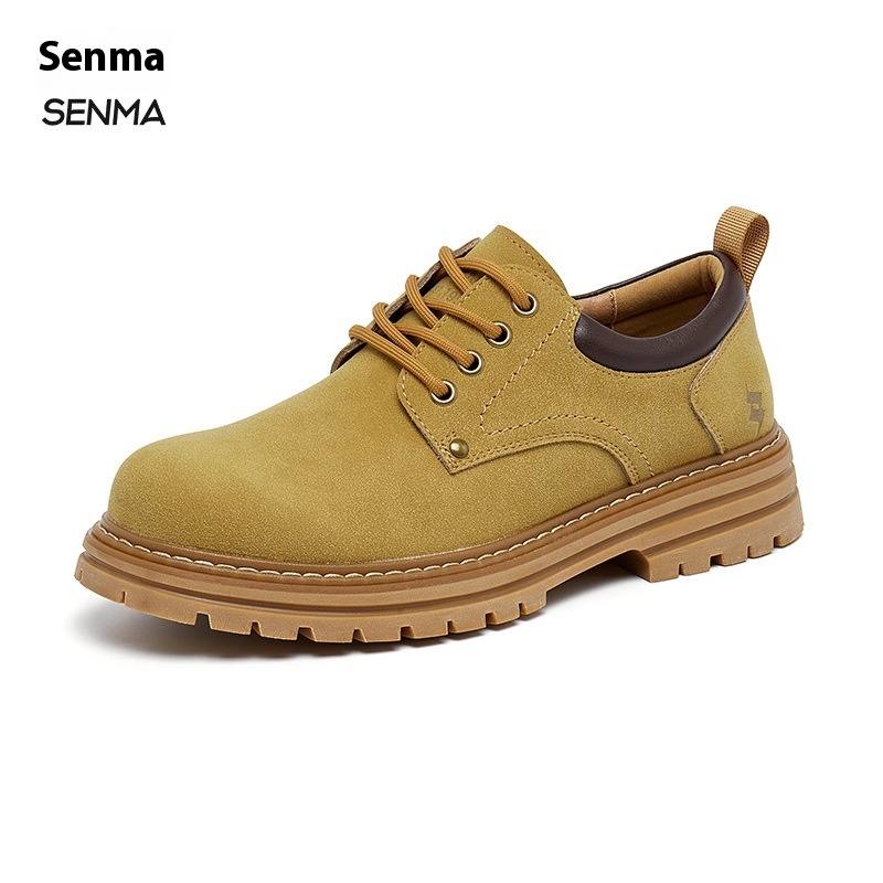 Semir Work Shoes Men's British Style Autumn All-match Business Casual Leather Shoes Low-top Martin Boots